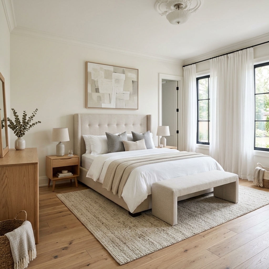 Ruhiges Hauptschlafzimmer